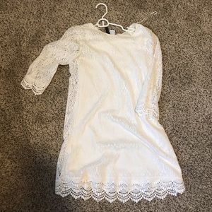 White lace dress
